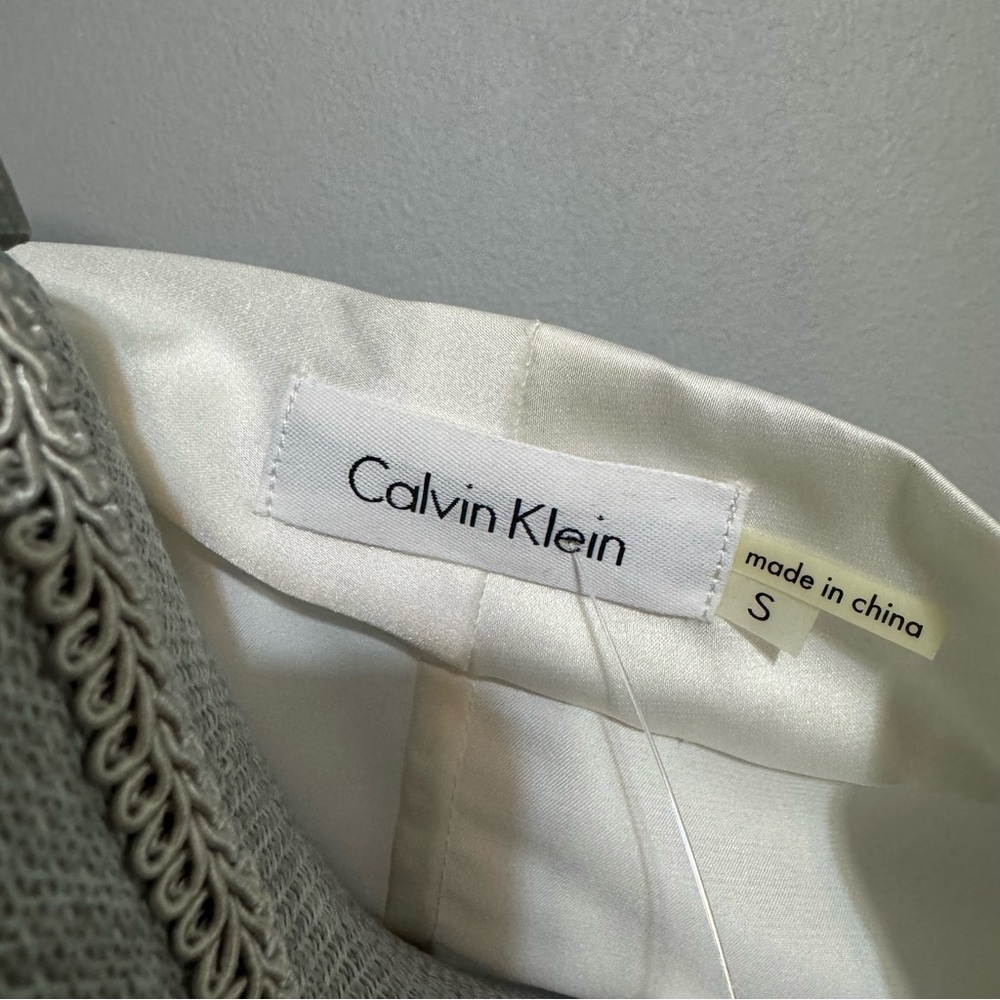 Calvin Klein Ivory Draped Sleeveless Top - Picture 6 of 7